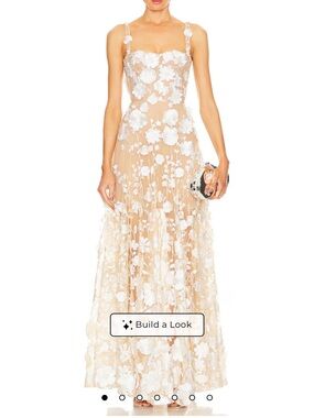 Illusion maxi dress perfect for a bridal event or spring function